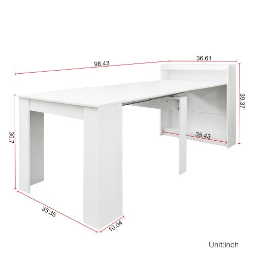 Modern Extendable Dining Table With Storage