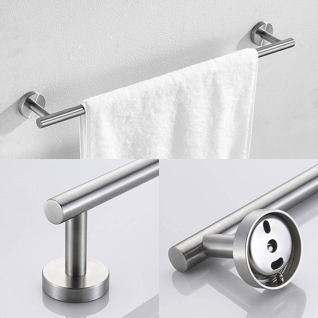 3-piece Set Of Bathroom Hangers And Towel Racks