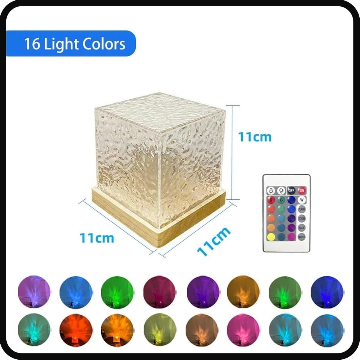 Ambient Light Water Ripple Night Light Acrylic Home Decoration