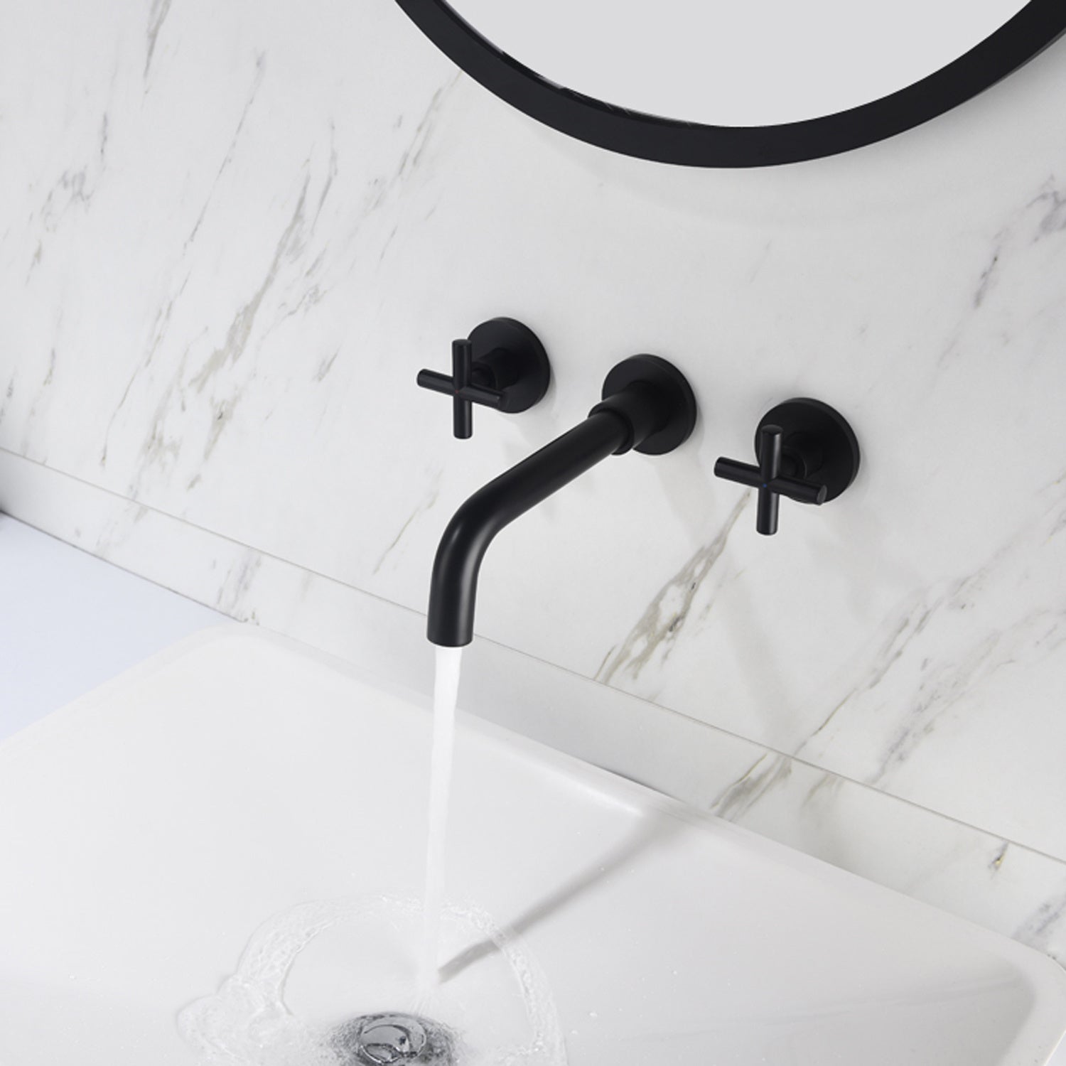 Bathroom Faucets, Wall-mounted Bathroom Sink Faucets