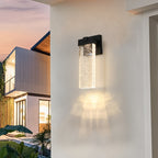 Outdoor Waterproof Transparent LED Crystal Wall Light Supports Many Types Of Bulb-2 Packs