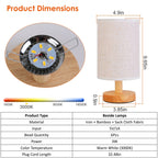 Warm White Bedside Lamp USB Plug Modern Bedroom Lamp