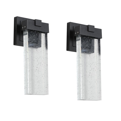 Outdoor Waterproof Transparent LED Crystal Wall Light Supports Many Types Of Bulb-2 Packs